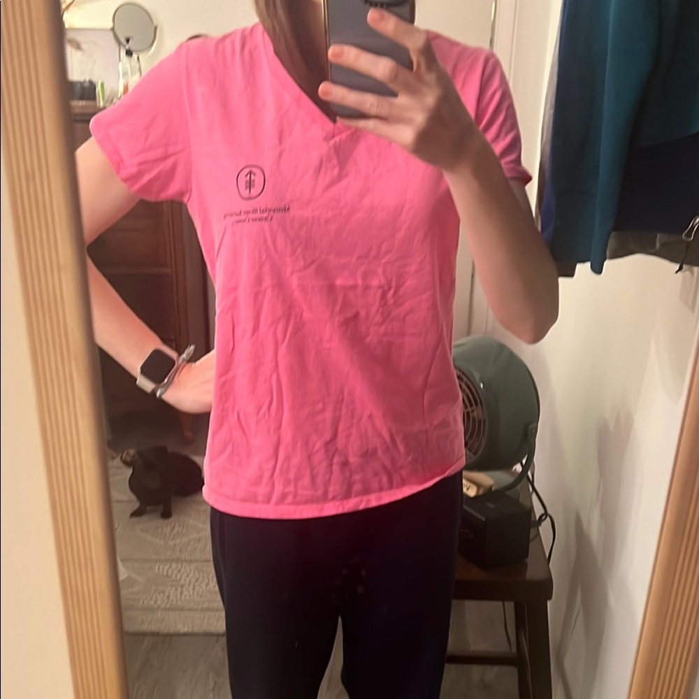 Memorial Sloan Kettering Pink V-Neck Top